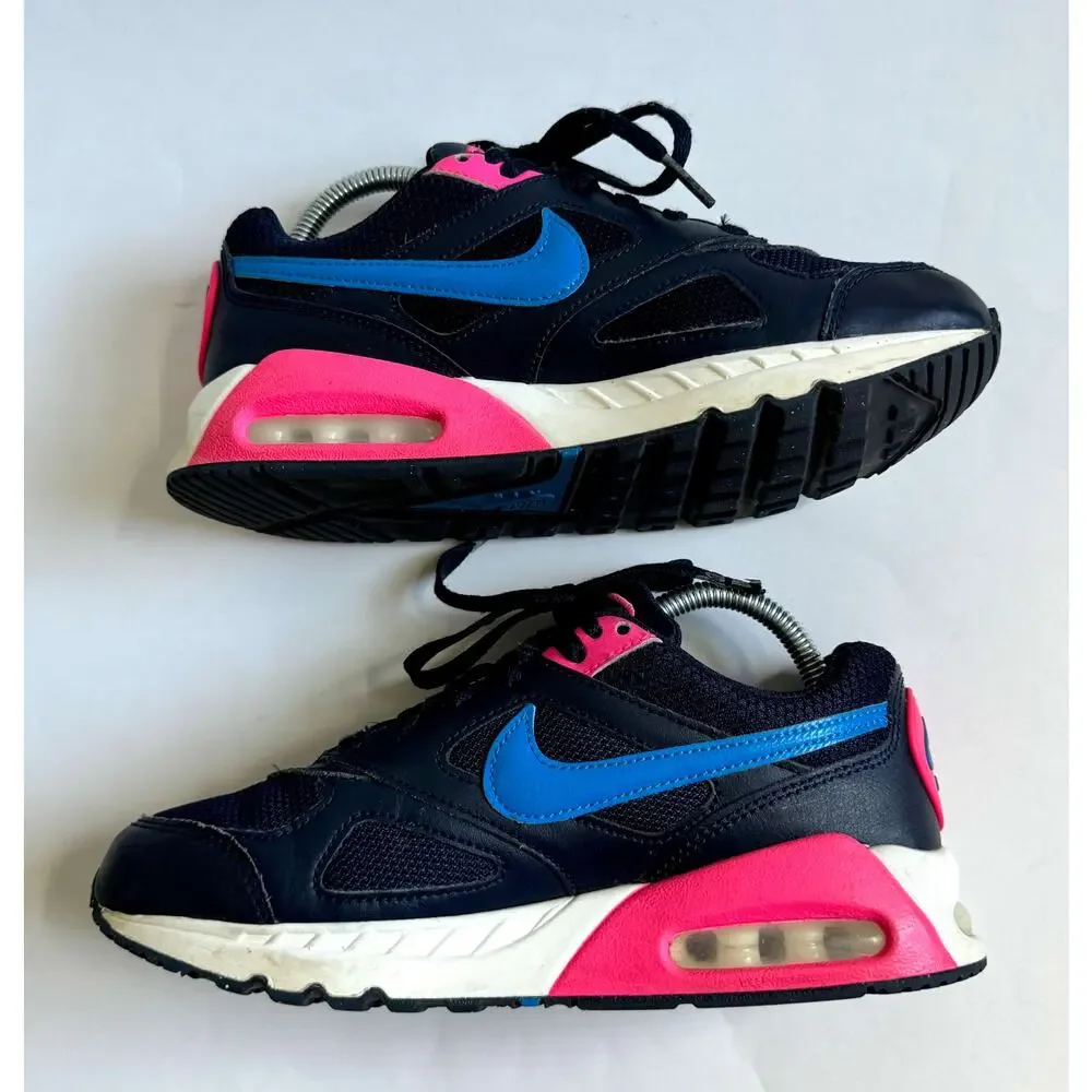 Nike Air Max Sneakers Navy Blue Pink Size Youth 4